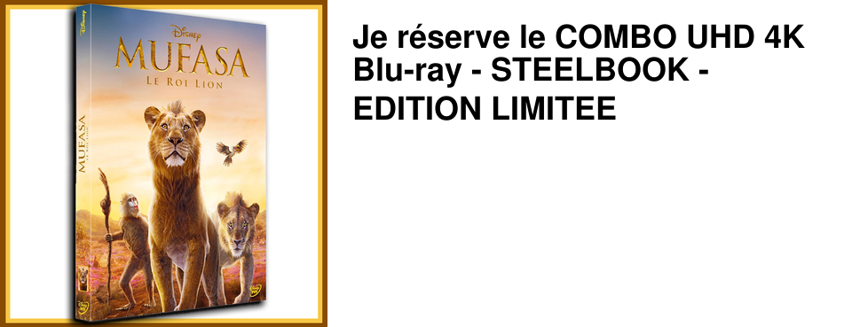 Je r�serve le COMBO UHD 4K Blu-ray - STEELBOOK - EDITION LIMITEE